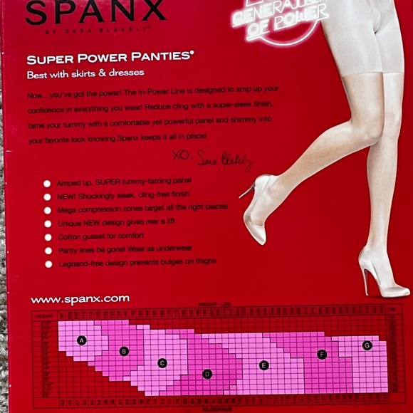 Brand new in Box. SPANX In-Power Line Mid-Thigh Power Panties in BLACK size F - Picture 4 of 6